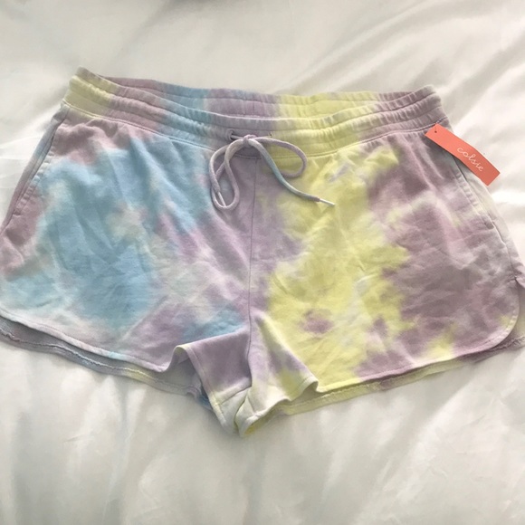 Colsie Pants - Colsie Tie Dye Lounge Shorts
